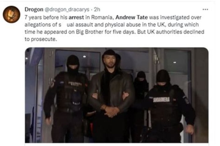 
Has Andrew Tate been arrested in the past? Influencer put behind bar on suspicion of r*pe in 2015 